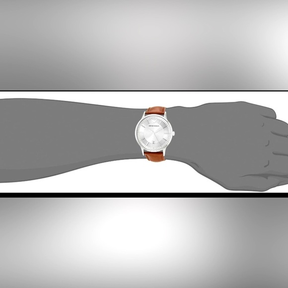 Emporio Armani Men's Stainless Steel Dress Watch with Quartz Movement - Picture 5 of 11